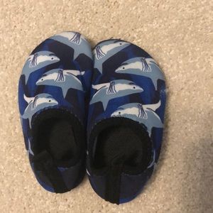 Baby boy shark water shoes - worn once only !